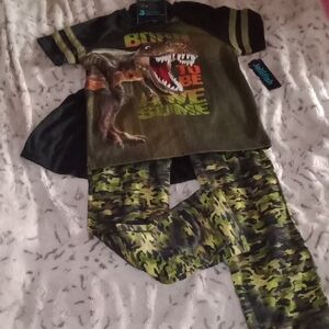 Dinosaur Camo Kids Pajama Set